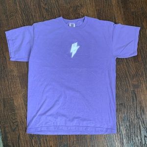 comfort color lightning bolt t-shirt